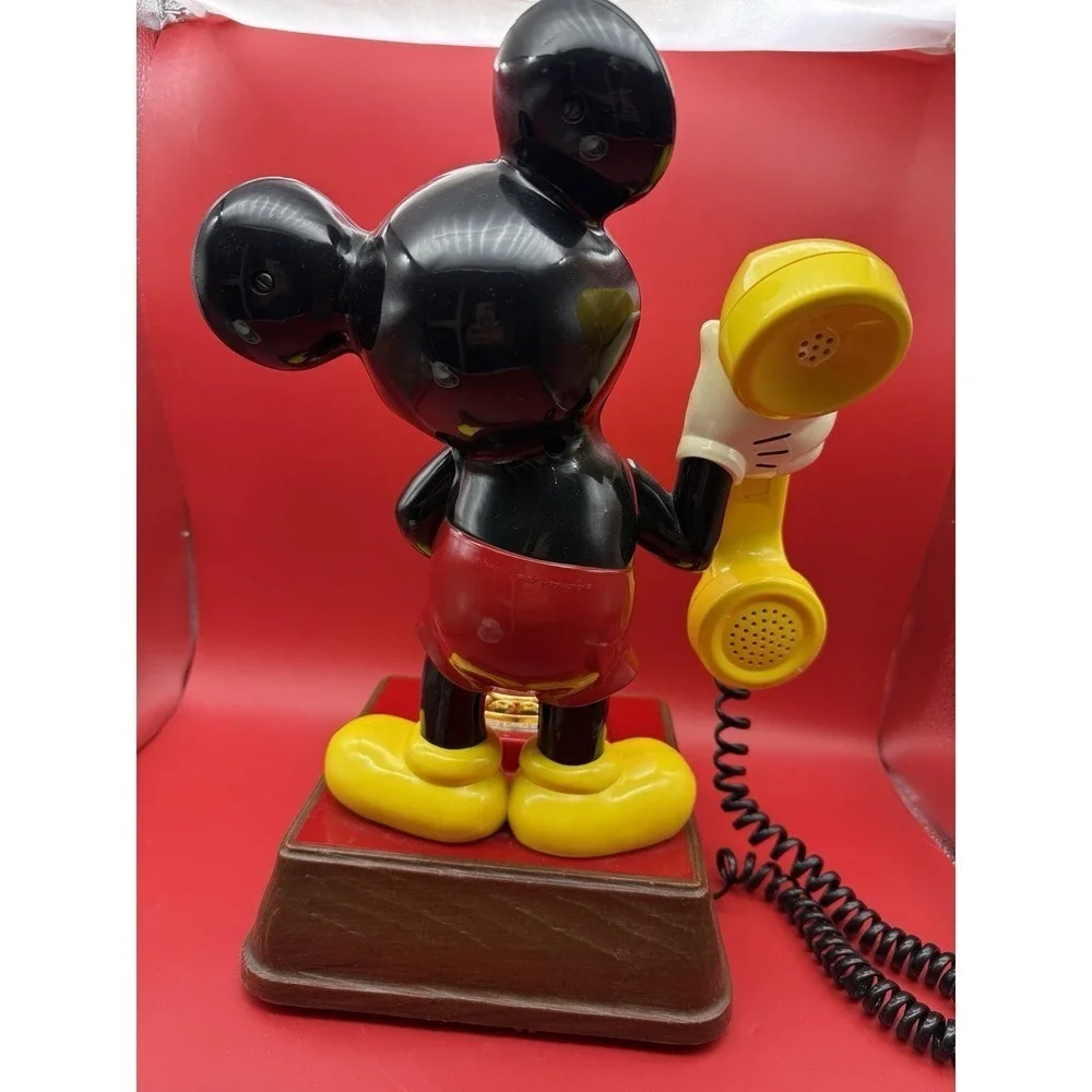 Disney Standing Mickey Mouse Rotary Dial Telephone Desk Phone 1976 Landline 15